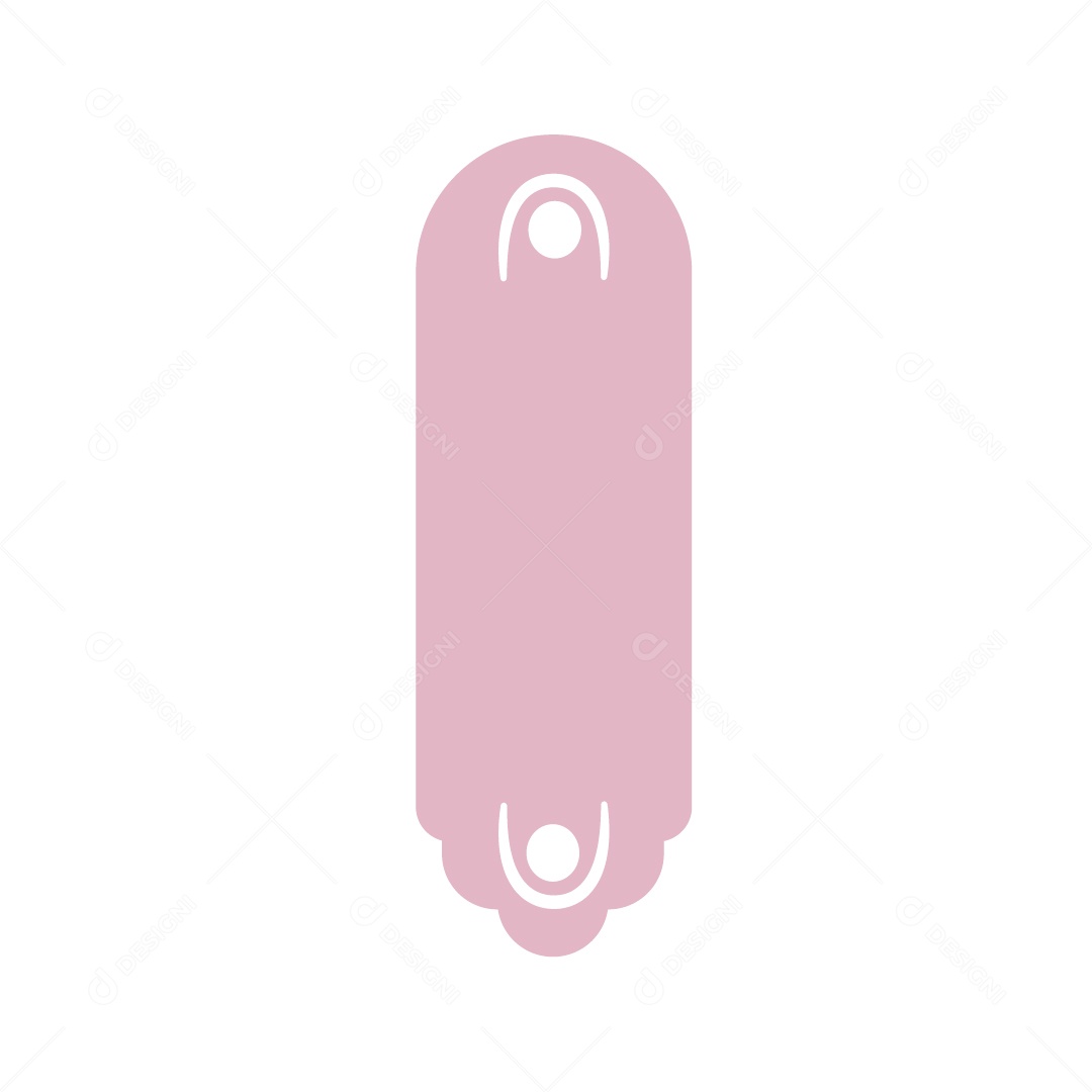 Cartão de Embalagem de Caneta Glitter Rosa Vetor EPS