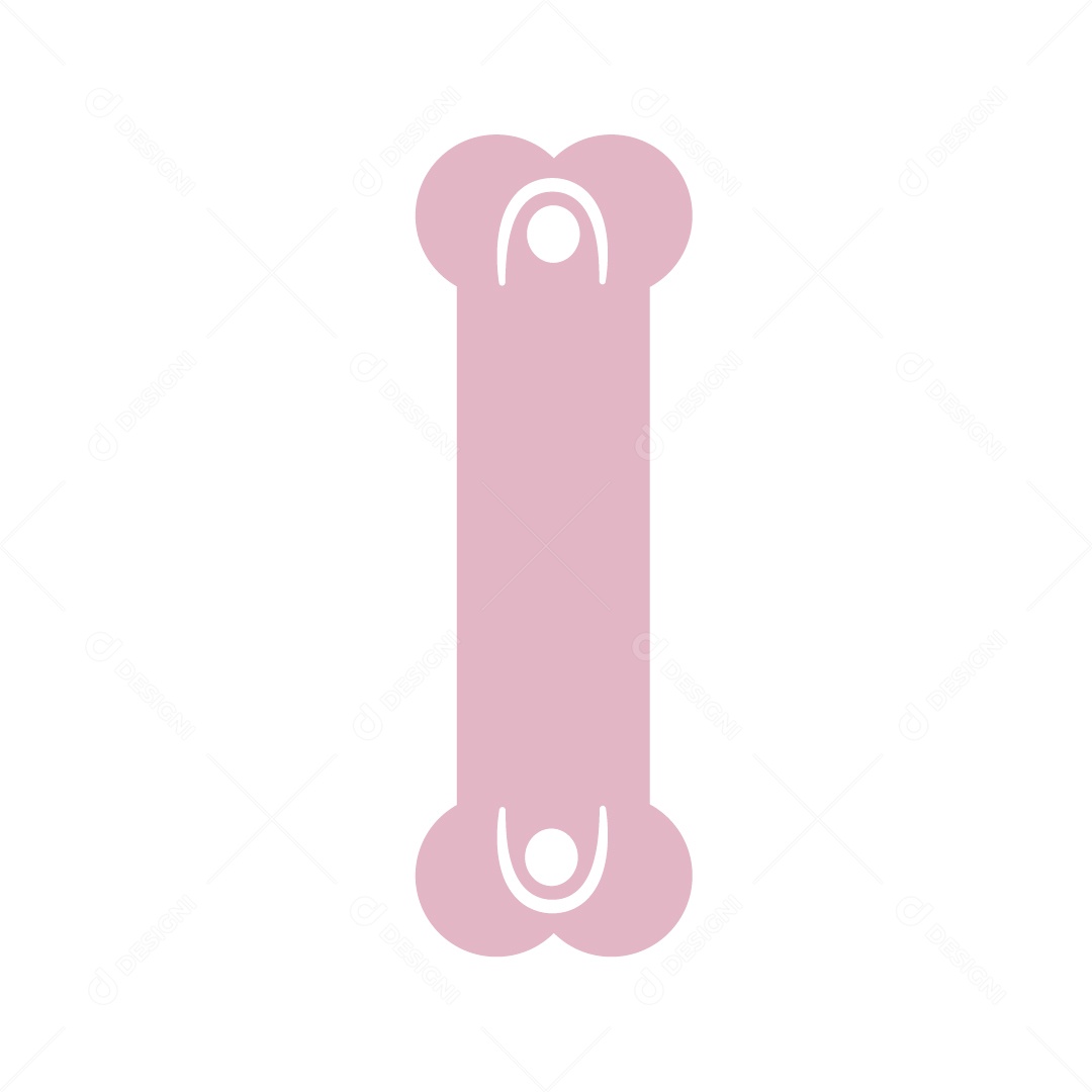 Cartão de Embalagem de Caneta Glitter Rosa Vetor EPS