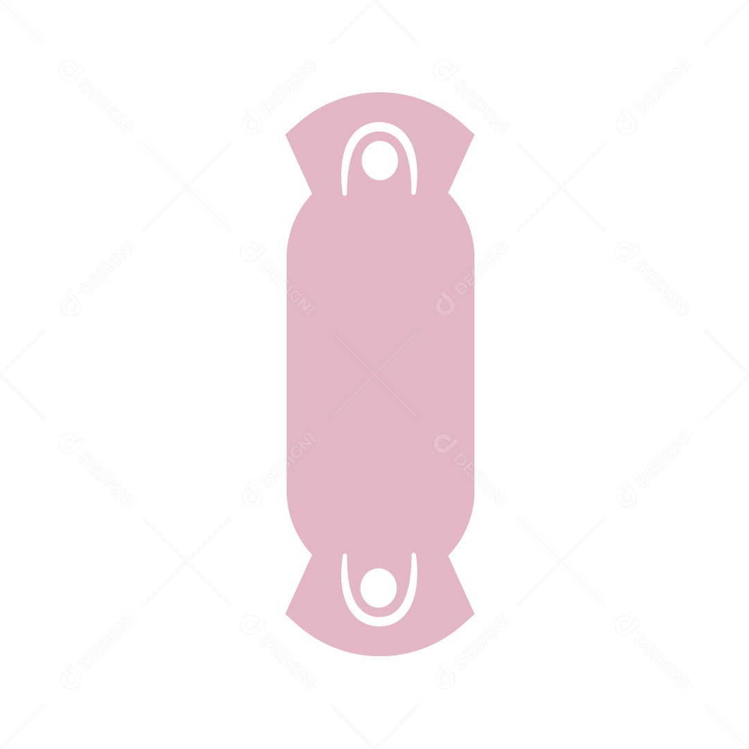 Cartão de Embalagem de Caneta Glitter Rosa Vetor EPS