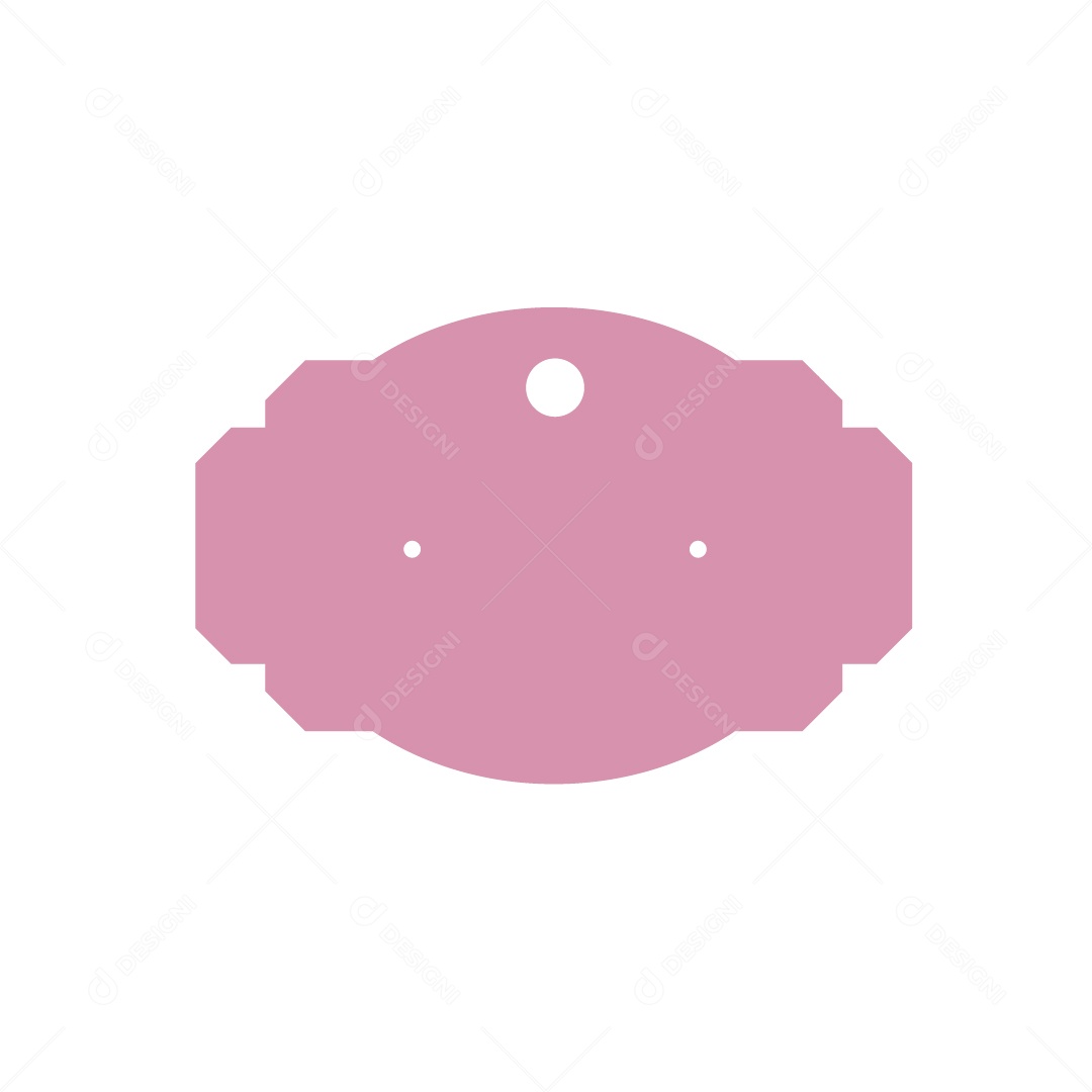 Etiqueta Rosa Ilustração Vetor EPS