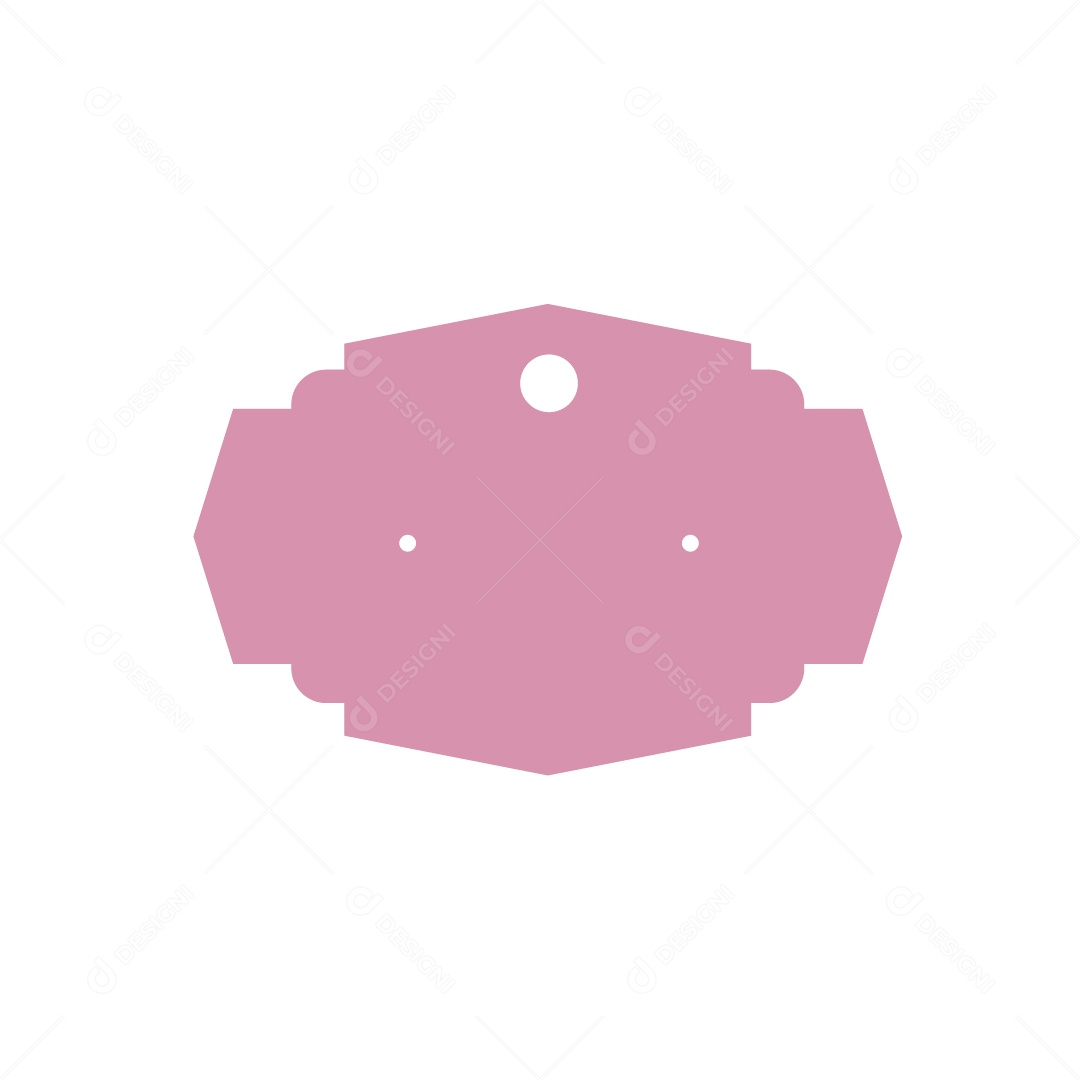 Etiqueta Rosa Ilustração Vetor EPS