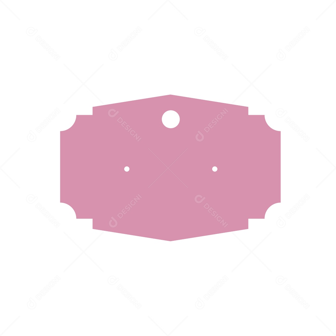 Etiqueta Rosa Ilustração Vetor EPS