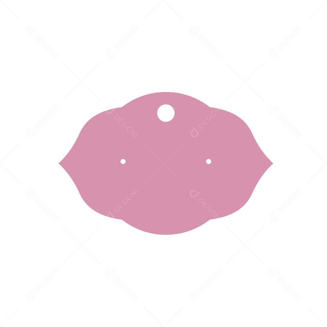 Etiqueta Rosa Ilustração Vetor EPS