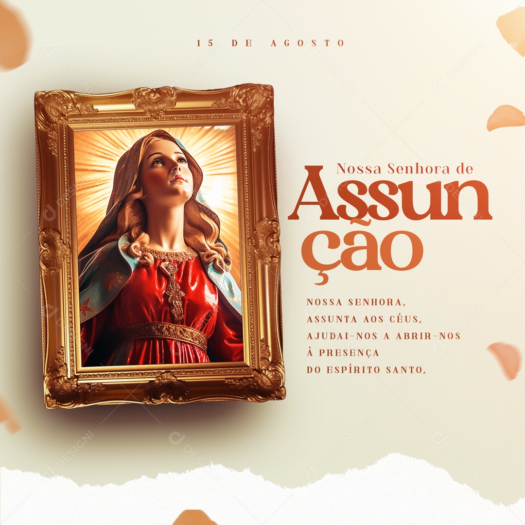 Social Media Nossa Senhora De Assunção Espirito Santo PSD Editável