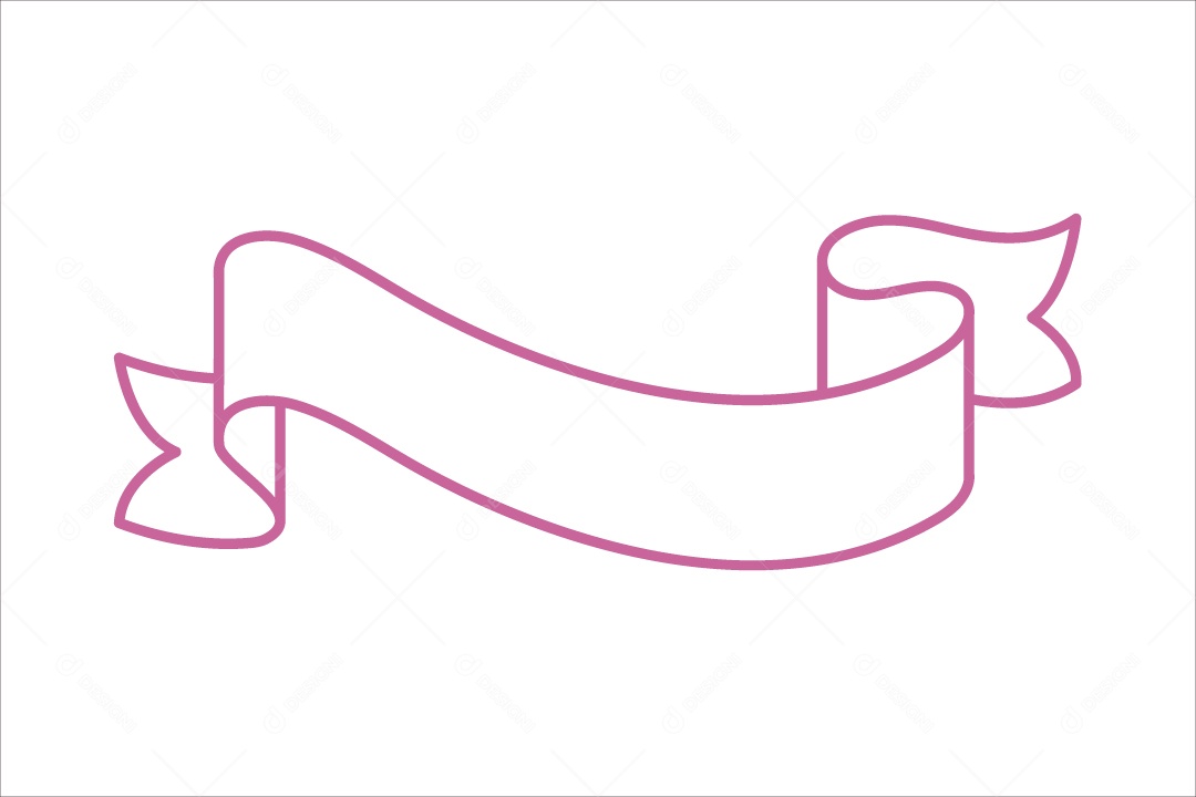 Faixa Outubro Rosa Ilustração Vetor EPS