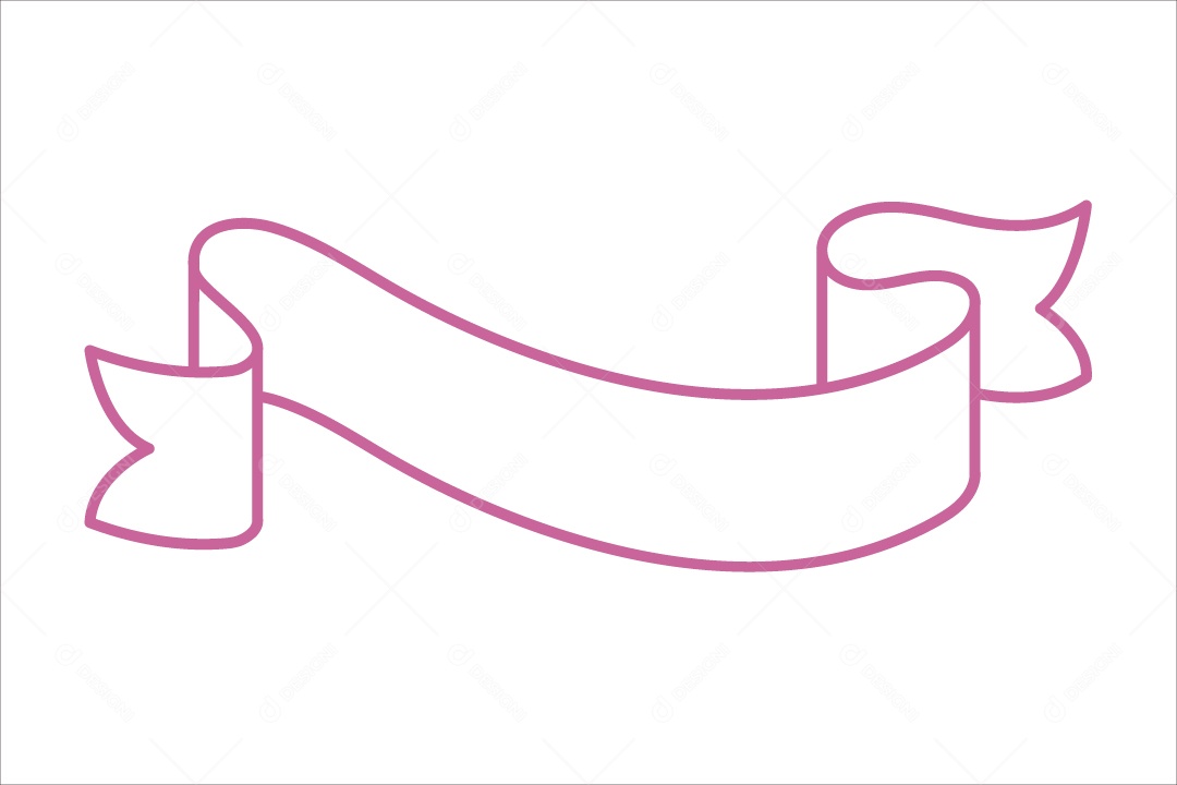 Faixa Outubro Rosa Ilustração Vetor EPS