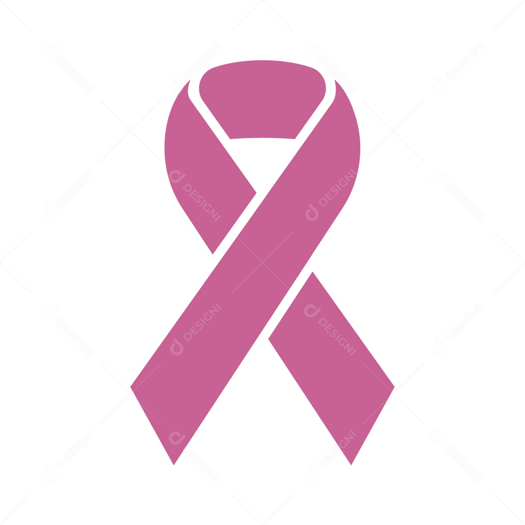 Fita De Outubro Rosa Ilustração Vetor EPS