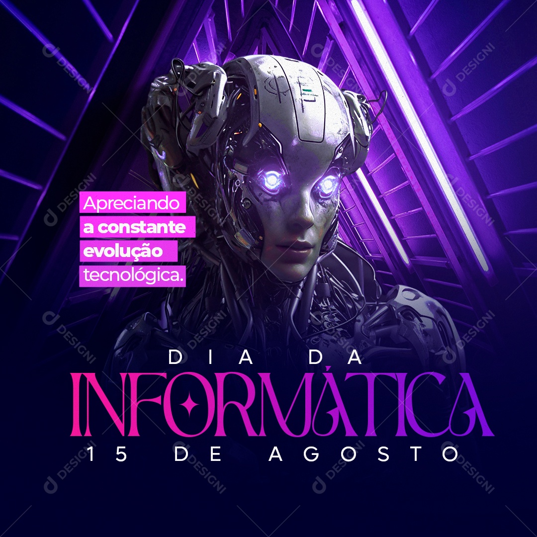 Dia Da Informática Social Media PSD Editável