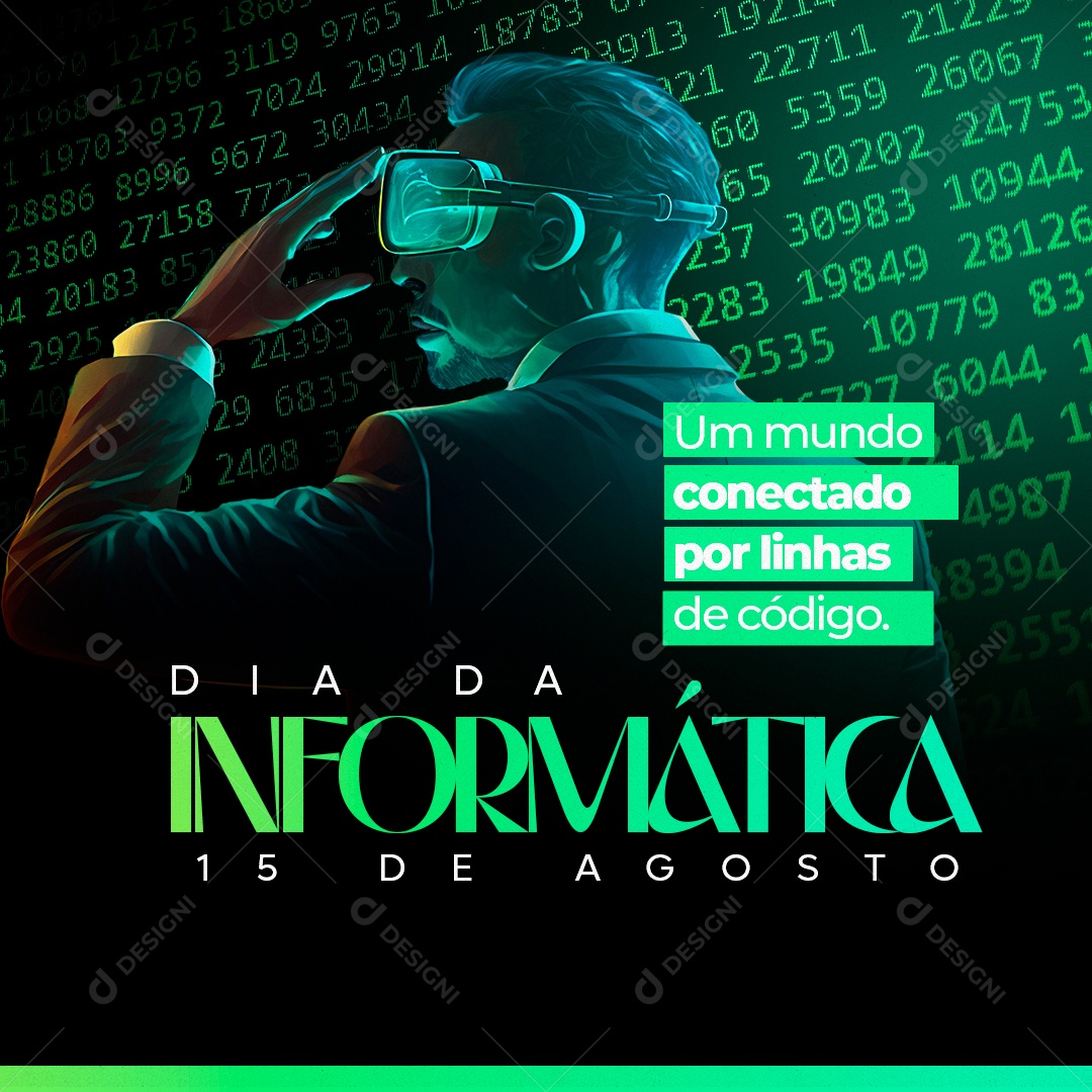 Dia Da Informática Social Media PSD Editável