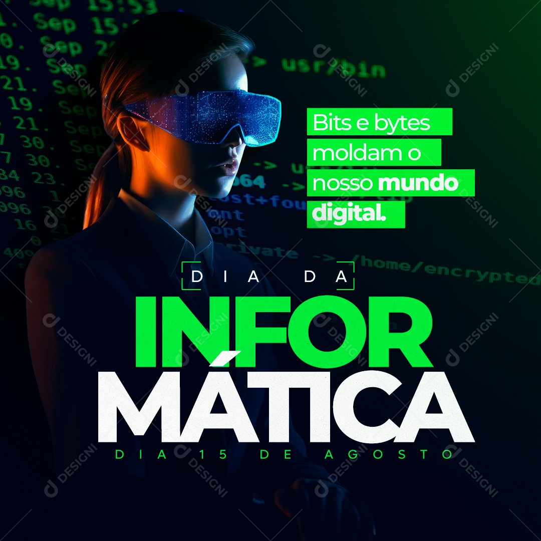 Dia Da Informática Social Media PSD Editável