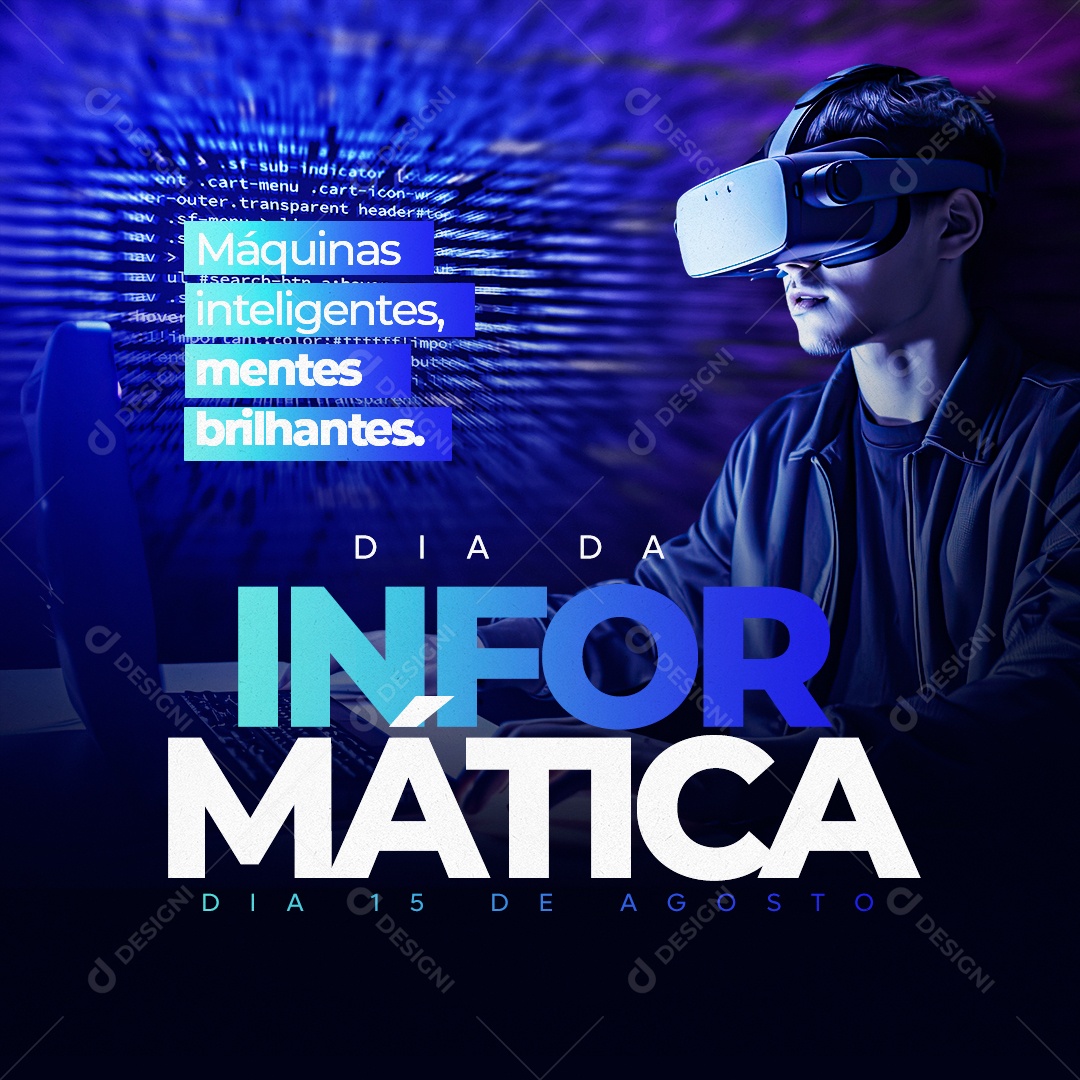 Dia Da Informática Social Media PSD Editável