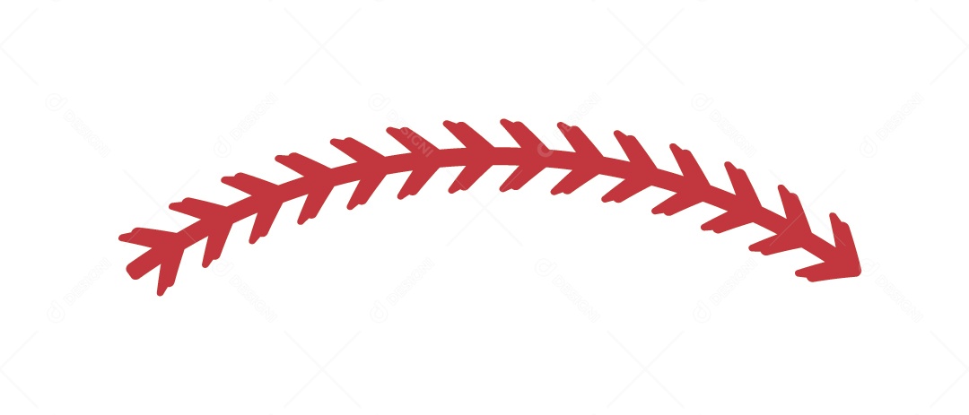 Listra de Bola de Baseball Ilustração Vetor EPS