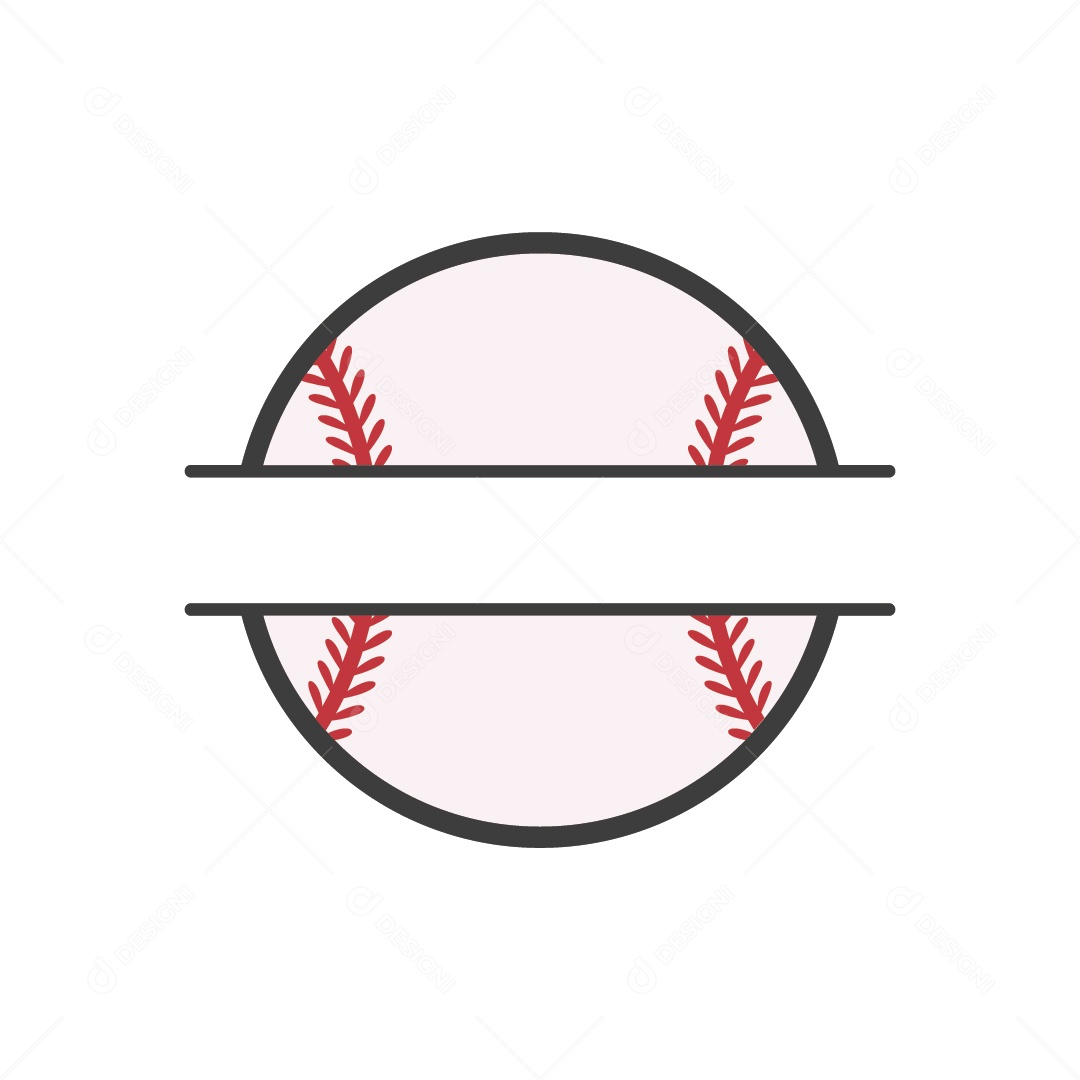 Bola de Baseball Ilustração Vetor EPS