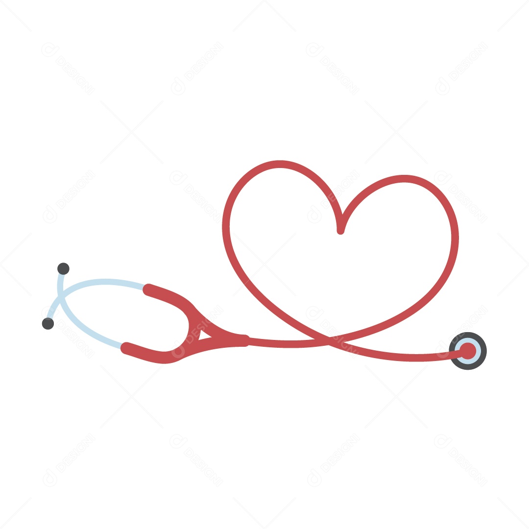 Estetoscópio Ilustração Vetor EPS