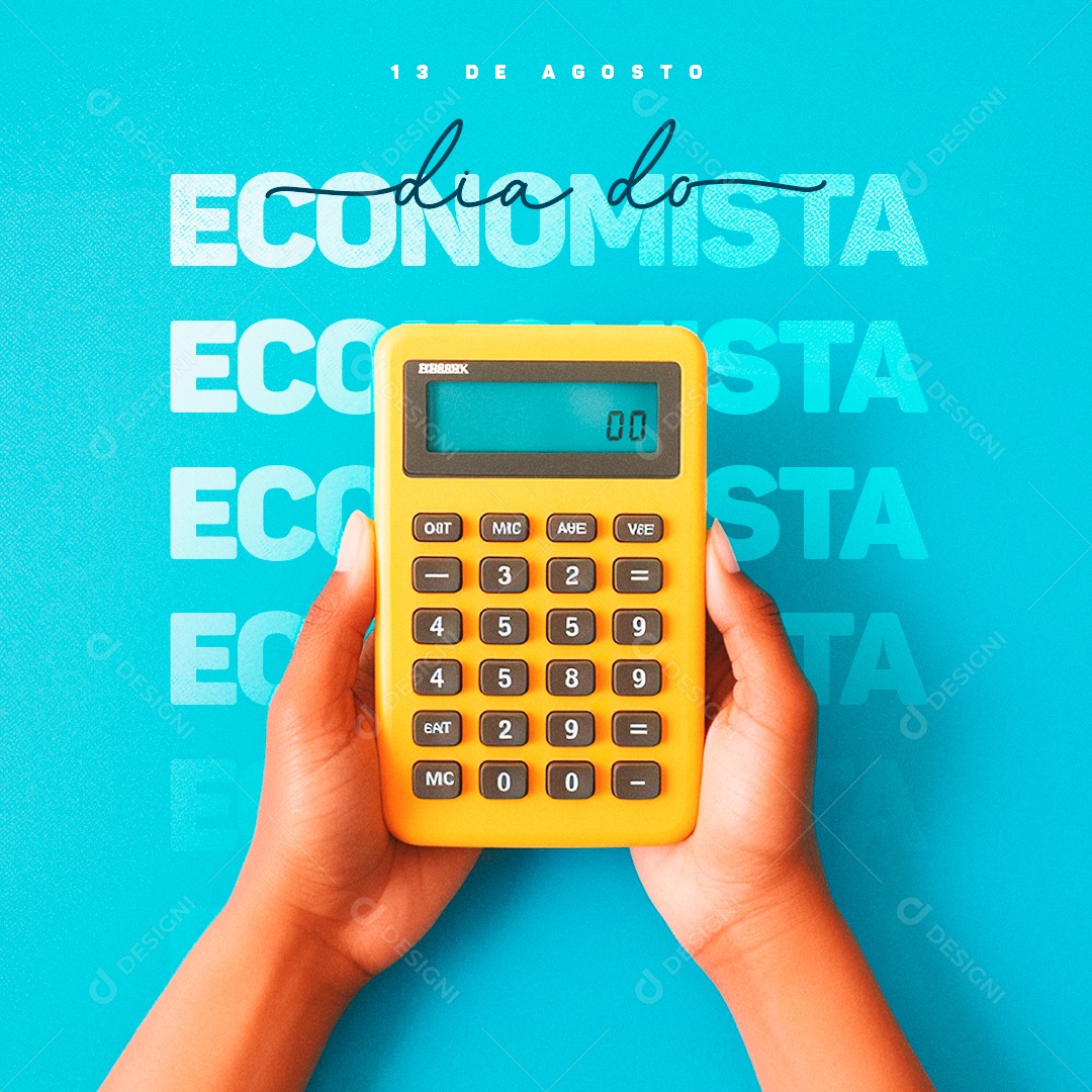 Dia Do Economista 13 de Agosto Social Media PSD Editável
