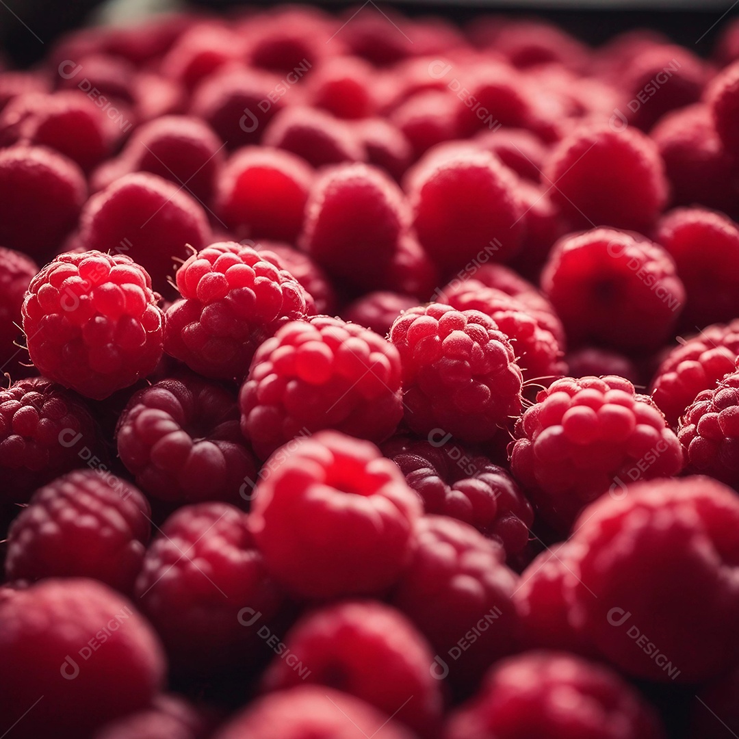 Background de deliciosas framboesas