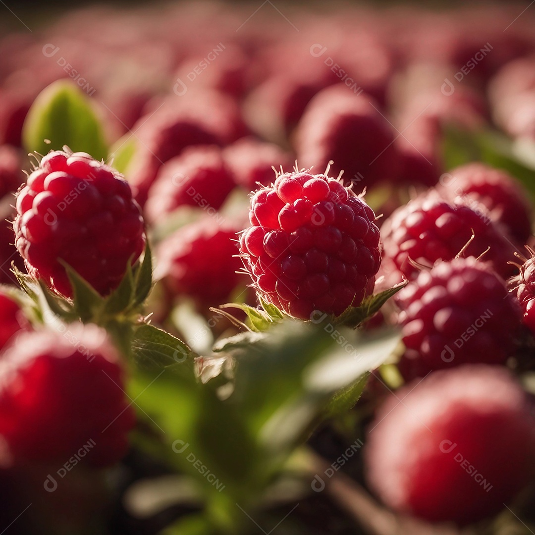 Background de deliciosas framboesas