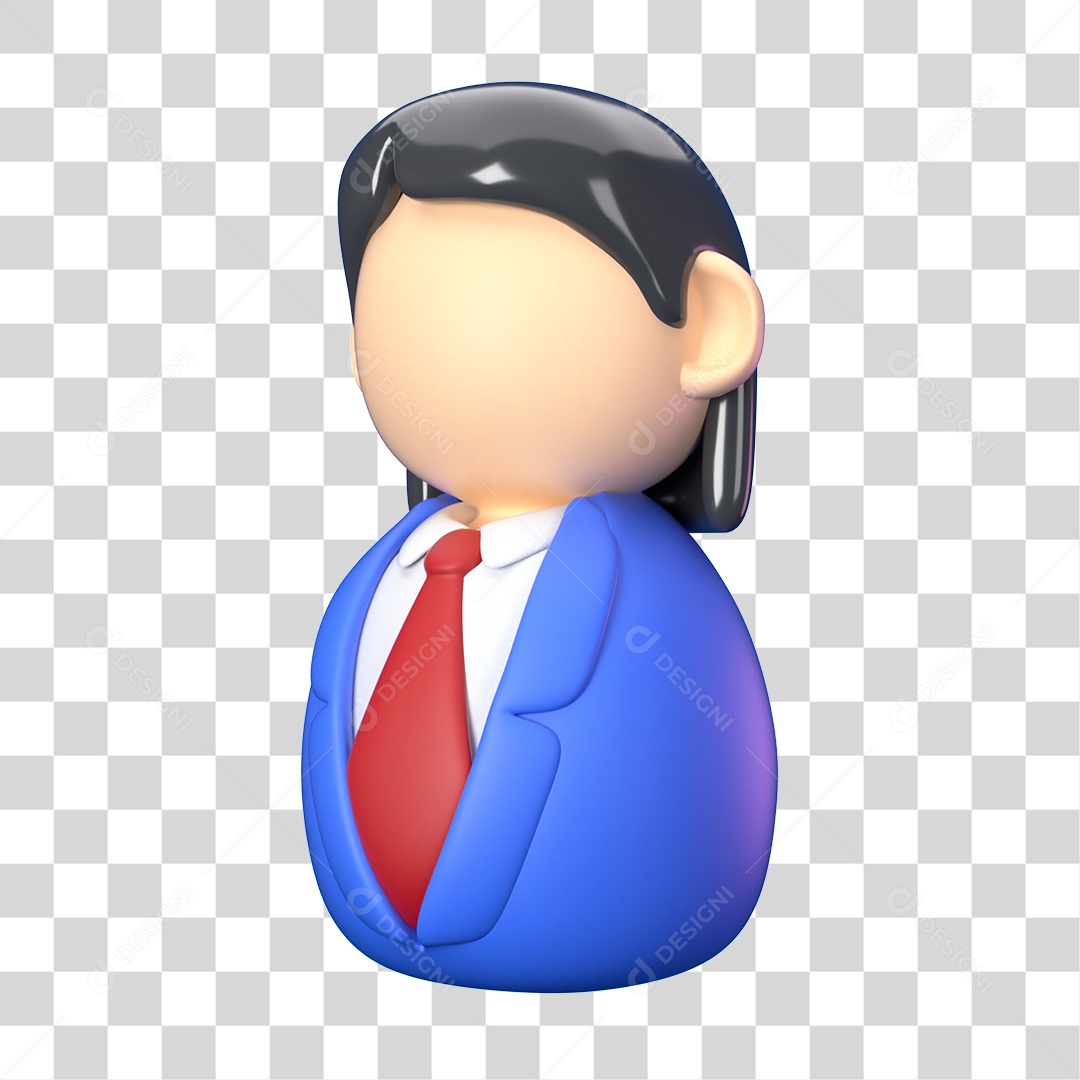 Elemento 3D Ícone de Negócios Financeiros PNG Transparente