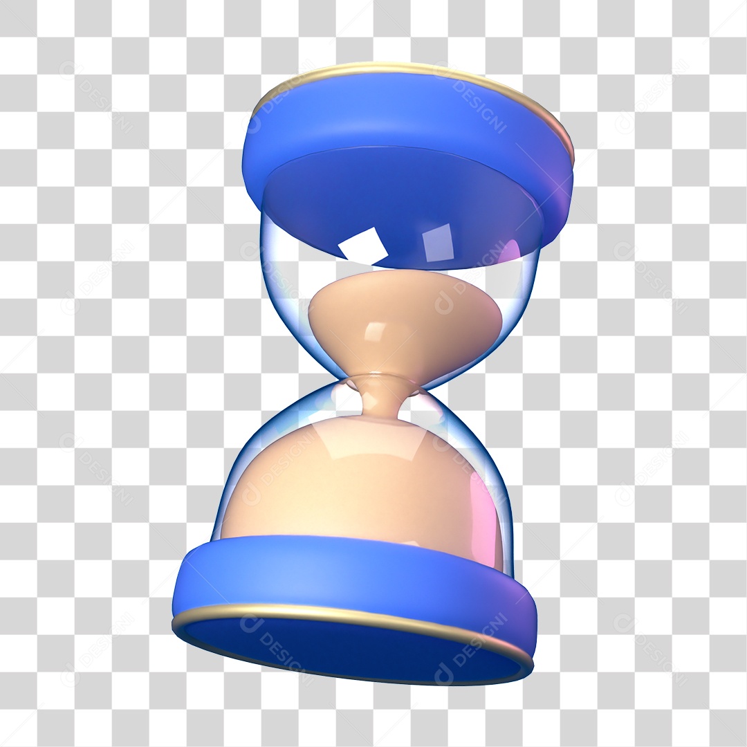 Elemento 3D Ícone de Negócios Financeiros Temporizador PNG Transparente