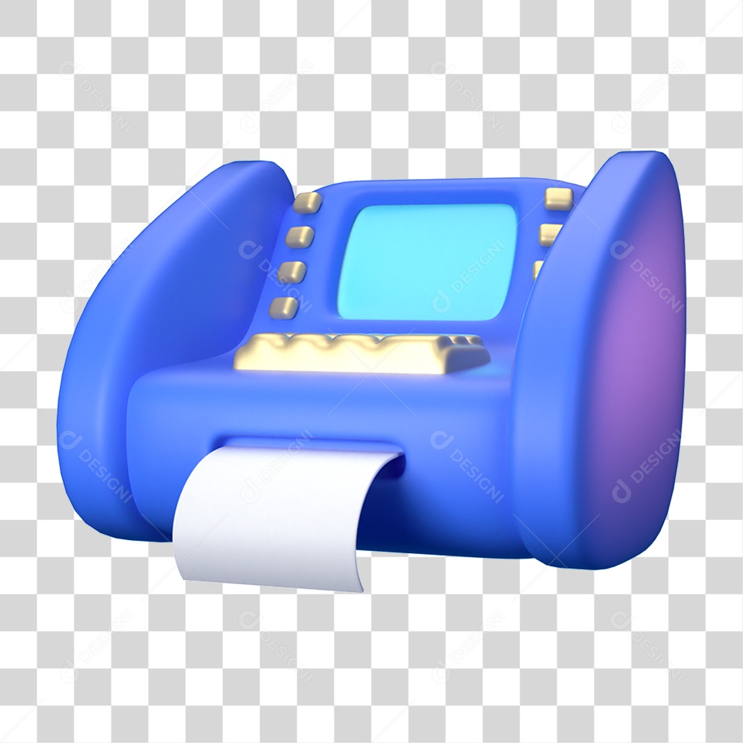 Elemento 3D Ícone de Negócios Financeiros PNG Transparente