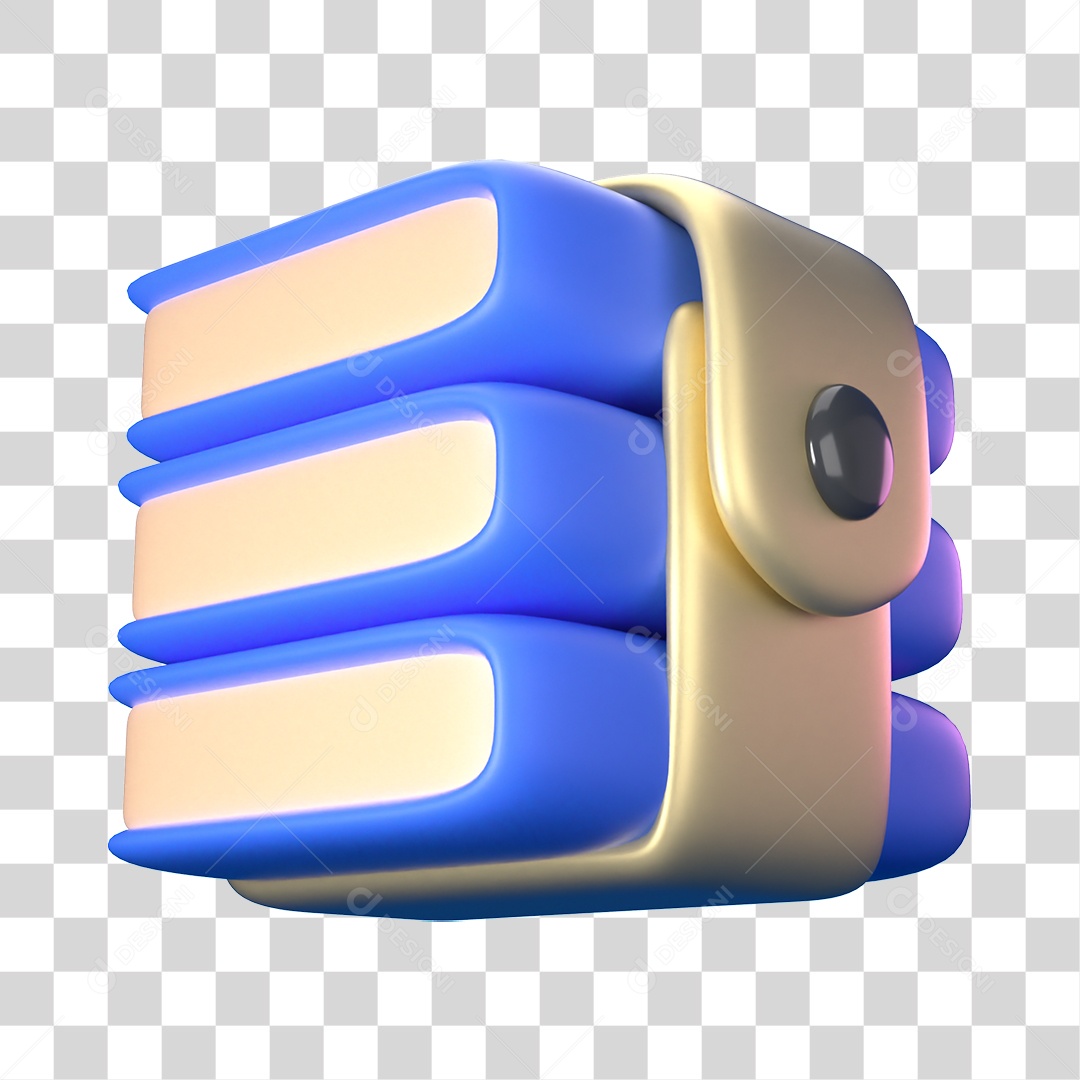 Elemento 3D Ícone de Negócios Financeiros PNG Transparente