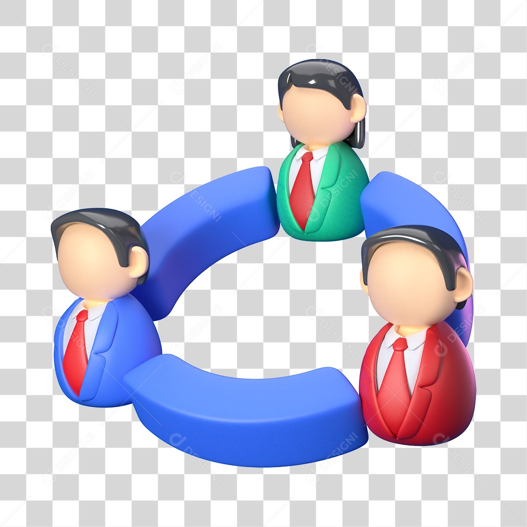 Elemento 3D Ícone de Negócios Financeiros PNG Transparente