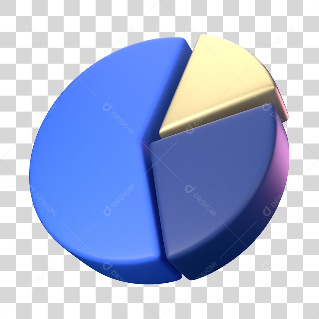 Elemento 3D Ícone de Negócios Financeiros Gráficos PNG Transparente