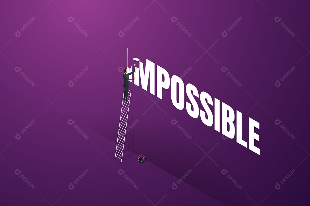 Conceitos Impossíveis Mudam a Possibilidade de Sucesso nos Negócios Vetor EPS