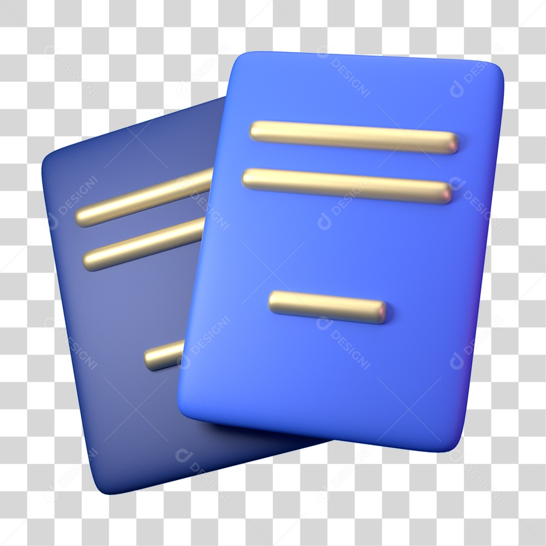 Elemento 3D Ícone de Negócios Financeiros Prancheta PNG Transparente