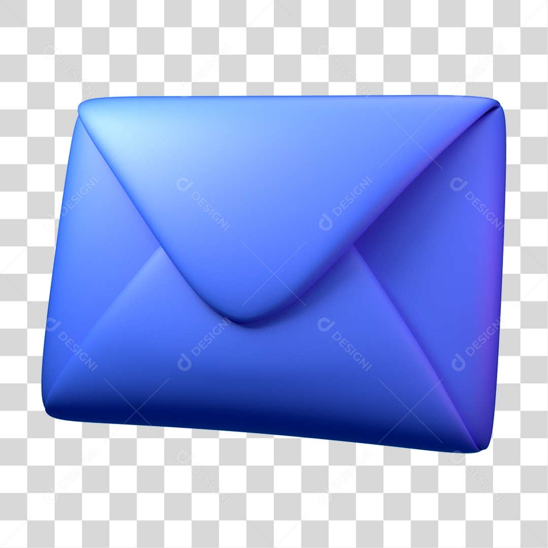 Elemento 3D Ícone de Negócios Financeiros Mensagem PNG Transparente