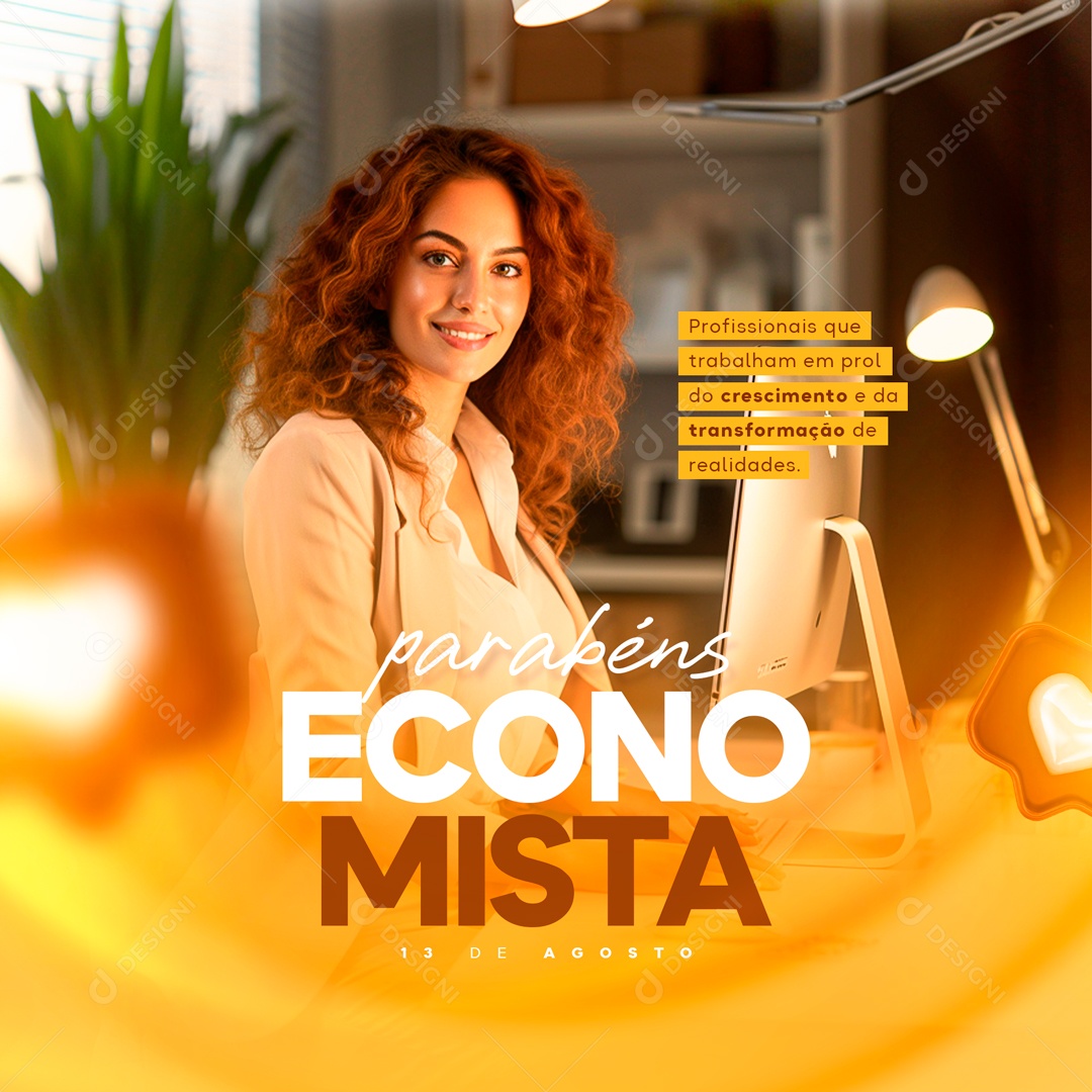 Dia Do Economista Social Media PSD Editável