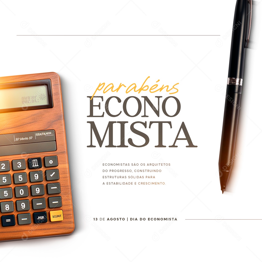 Dia Do Economista Social Media PSD Editável