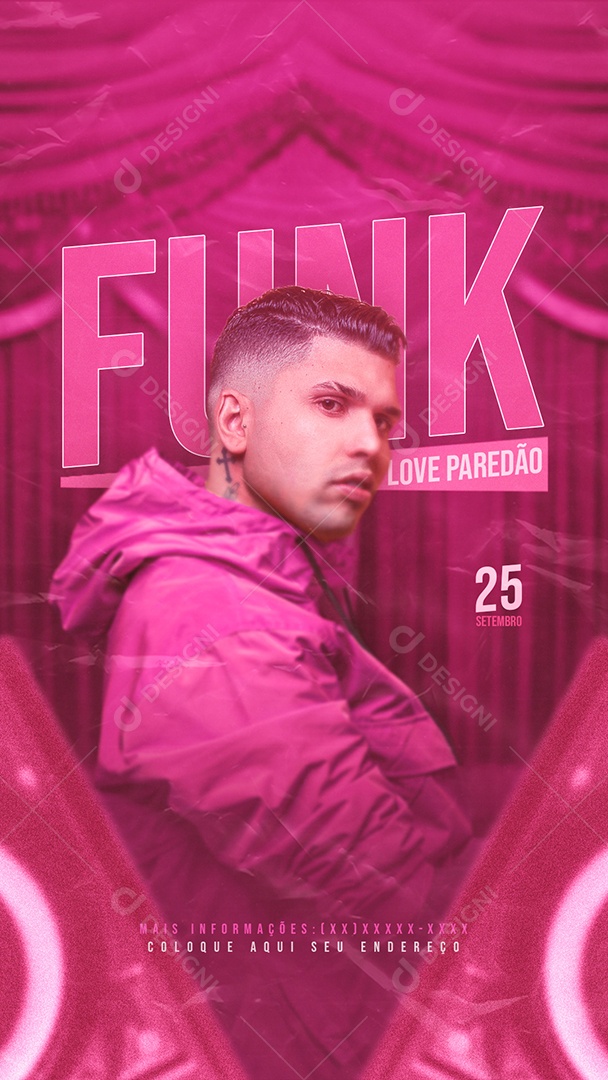 Story Funk Love Paredão Social Media PSD Editável