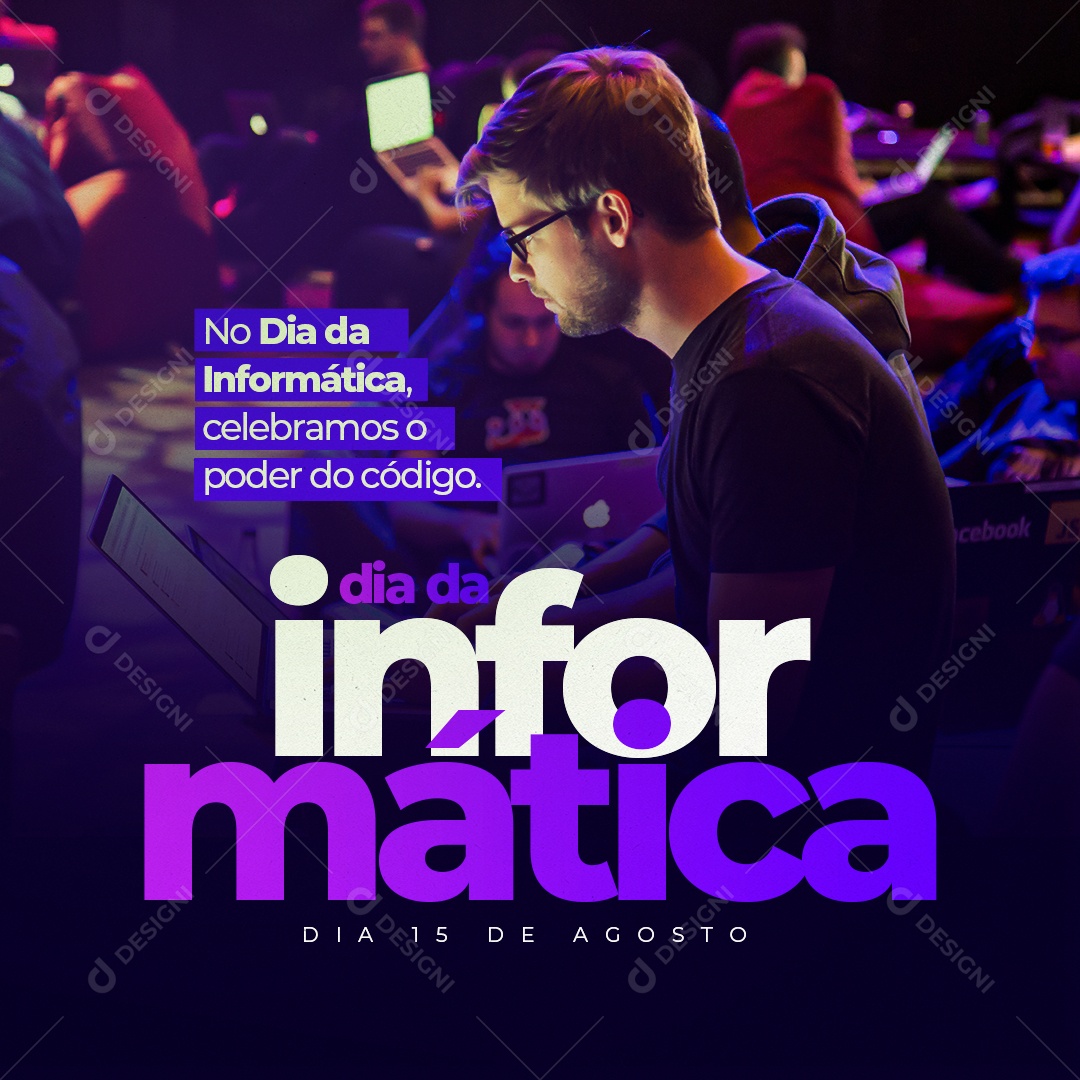 Dia Da Informática Social Media PSD Editável