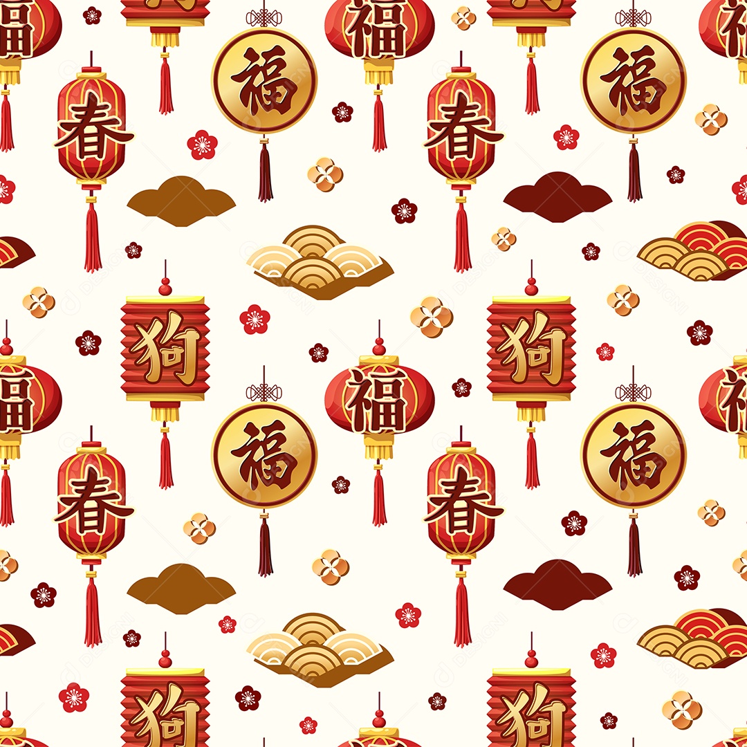 Feliz Ano Novo Chinês Vetor EPS