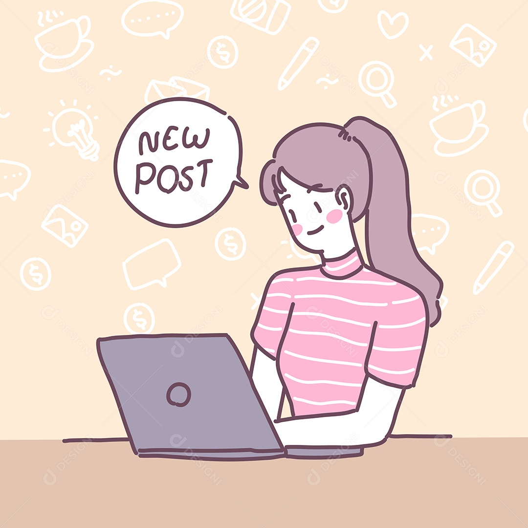 Nova Postagem Vetor EPS