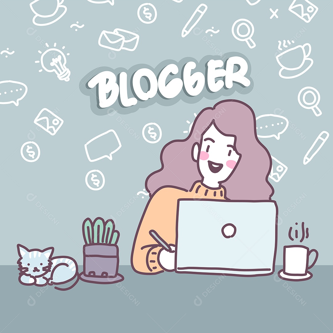 Mulher Influenciadora Vetor EPS