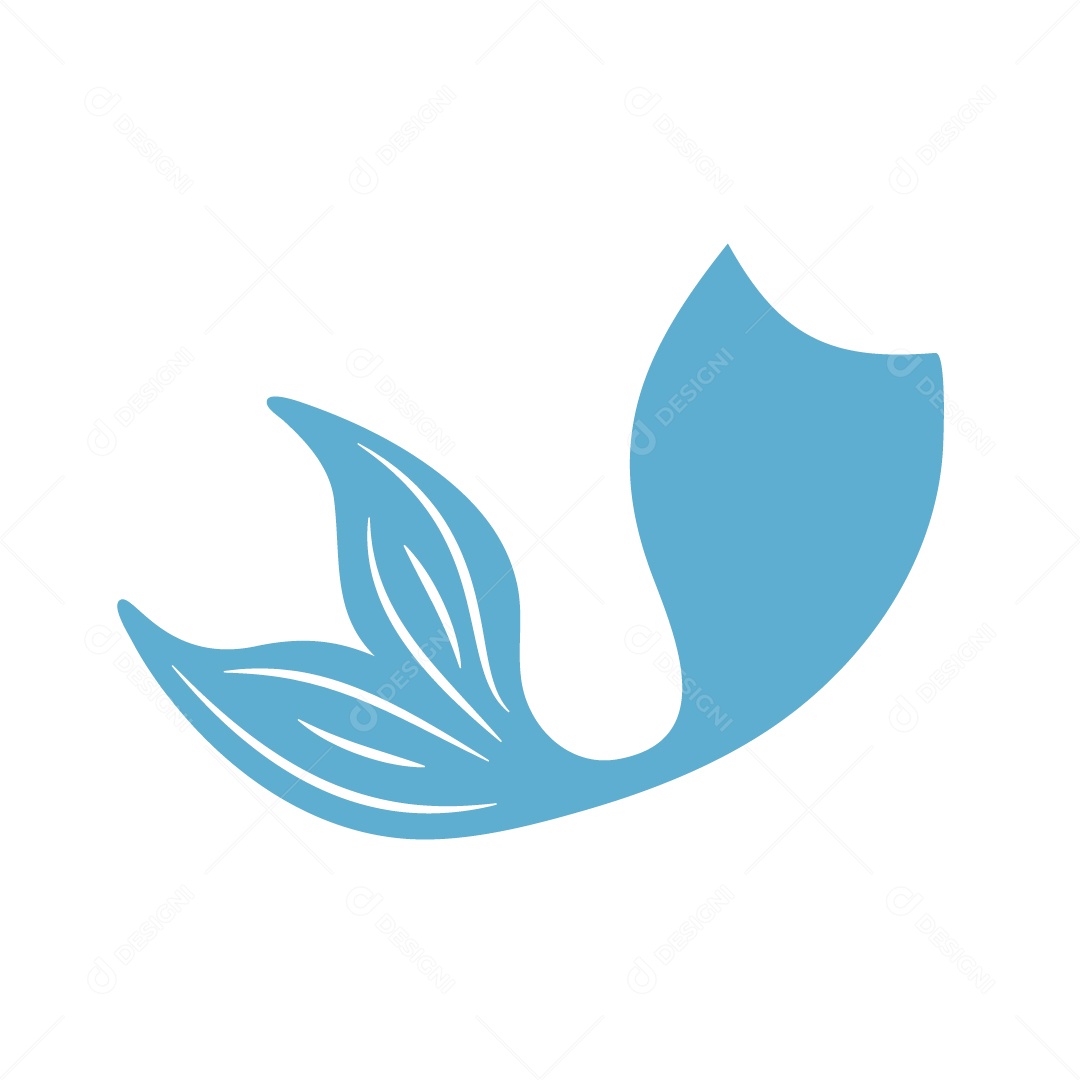 Calda de Sereia Desenho Ilustração Vetor EPS