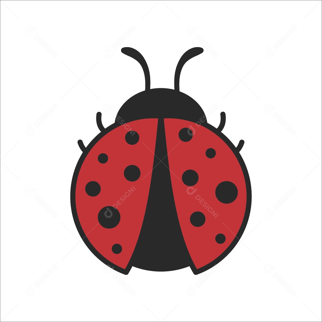 Joaninha Ilustração Vetor EPS