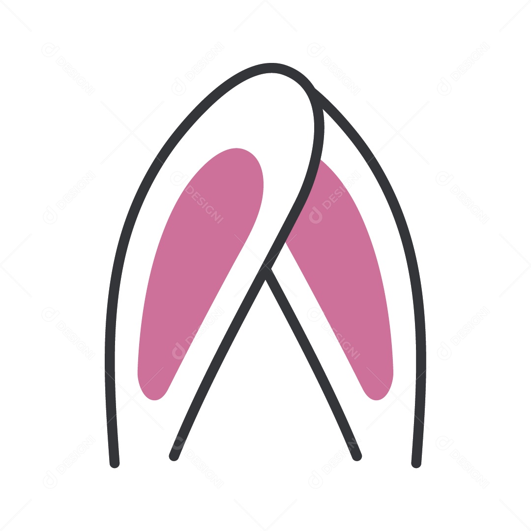 Orelha de Coelhos Ilustração Vetor EPS