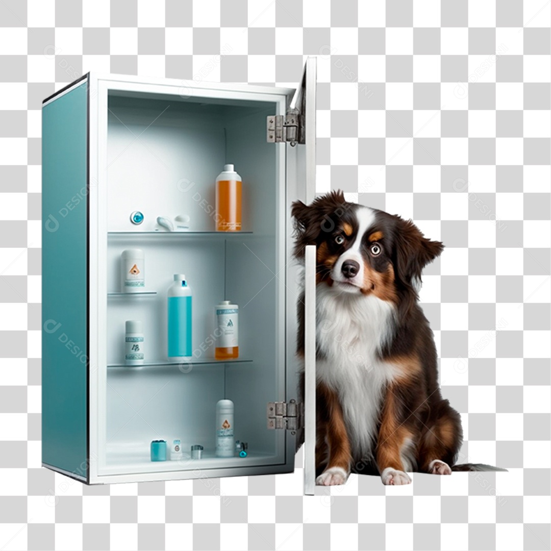 Cachorro do Lado da Cabine Médica Veterinária PNG Transparente
