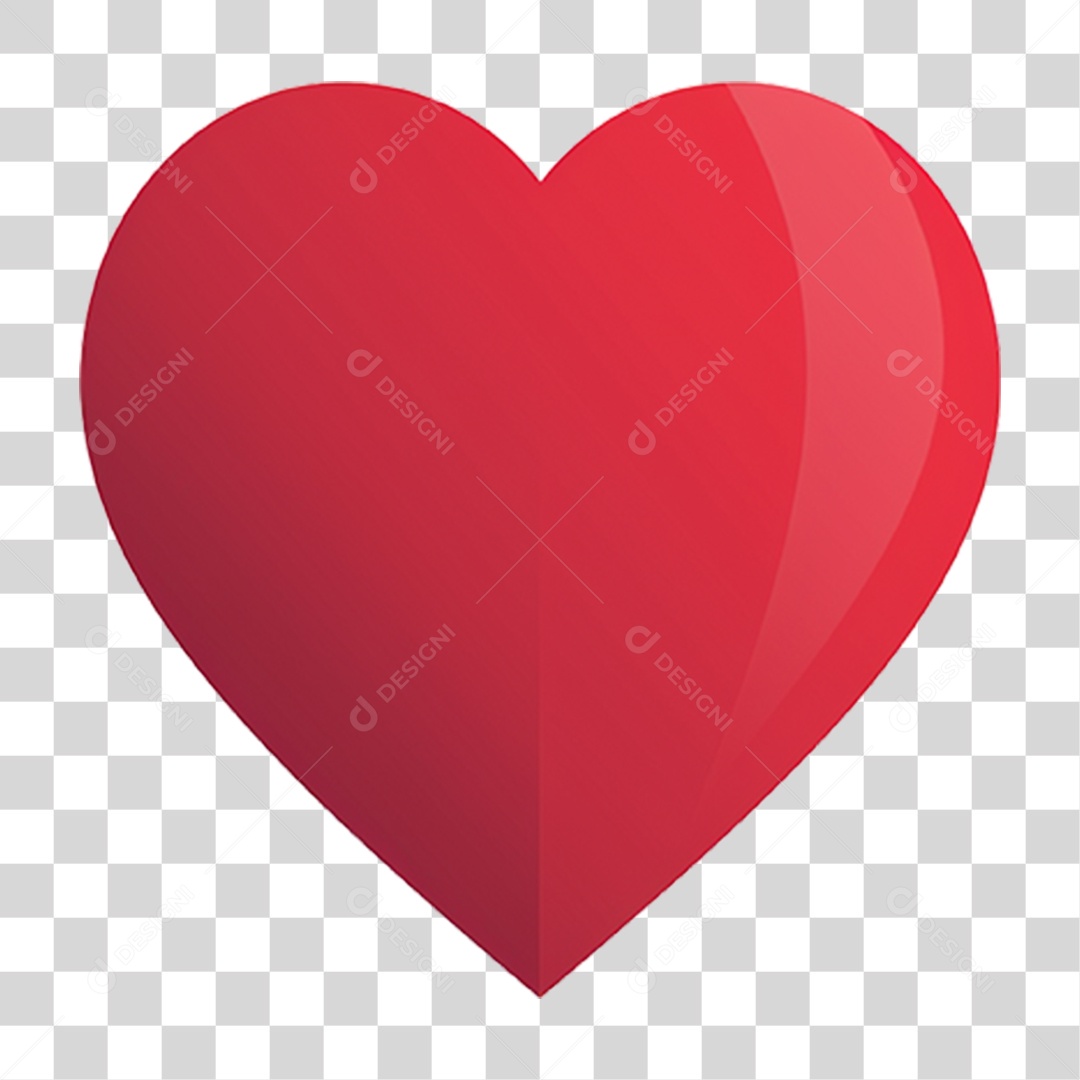 Coração vermelho Ícone PNG Transparente