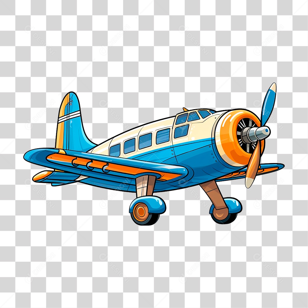 Desenho de Avião PNG Transparente