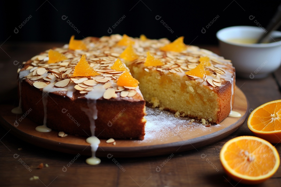 Bolo De Laranja E Amêndoa Sem Glúten