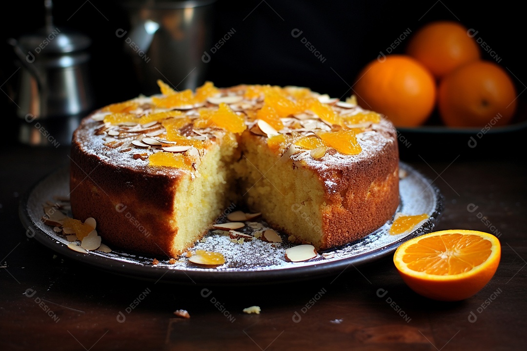 Bolo De Laranja E Amêndoa Sem Glúten