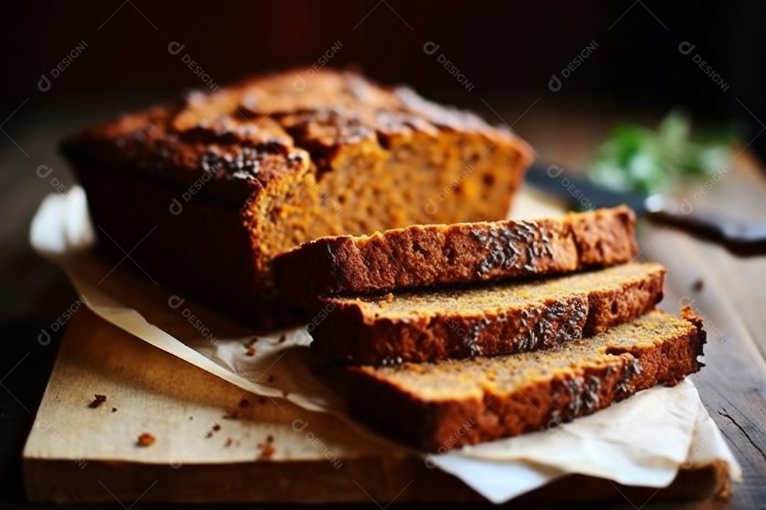 Receitas sem glúten de pão de batata doce e linhaça