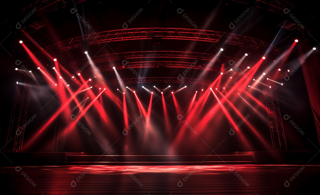 Cenário futurístico neon