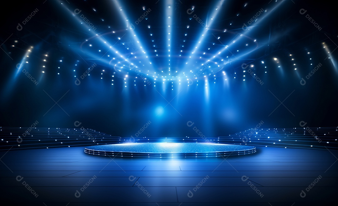 Cenário futurístico neon