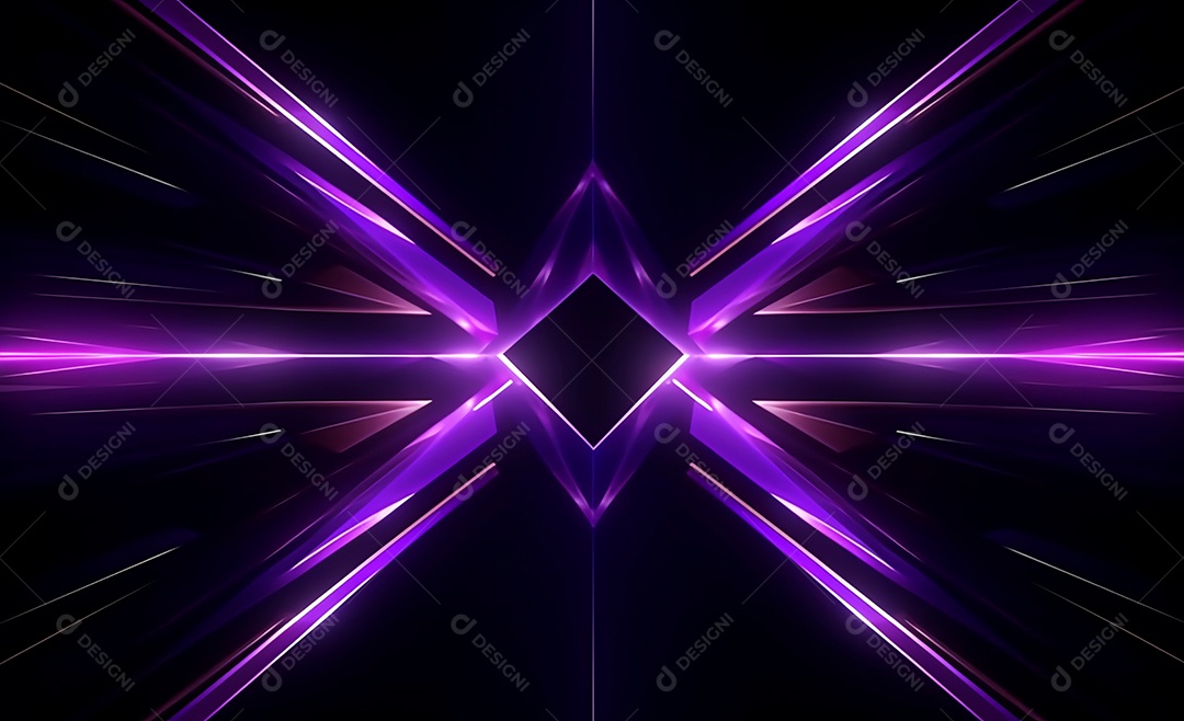 Cenário para evento com iluminação