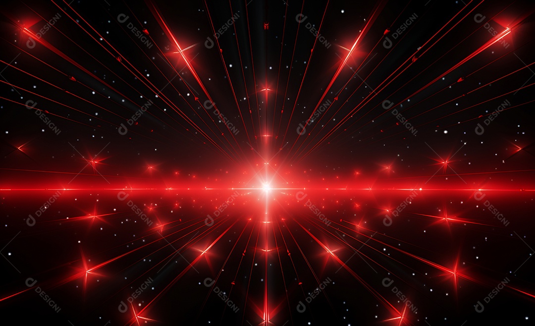 Cenário futurístico colorido neon